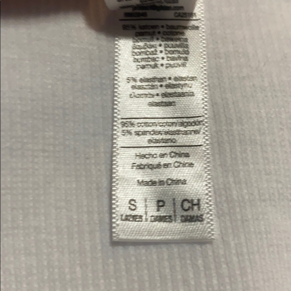 American Apparel White Asymmetrical Bodysuit S - Picture 6 of 6